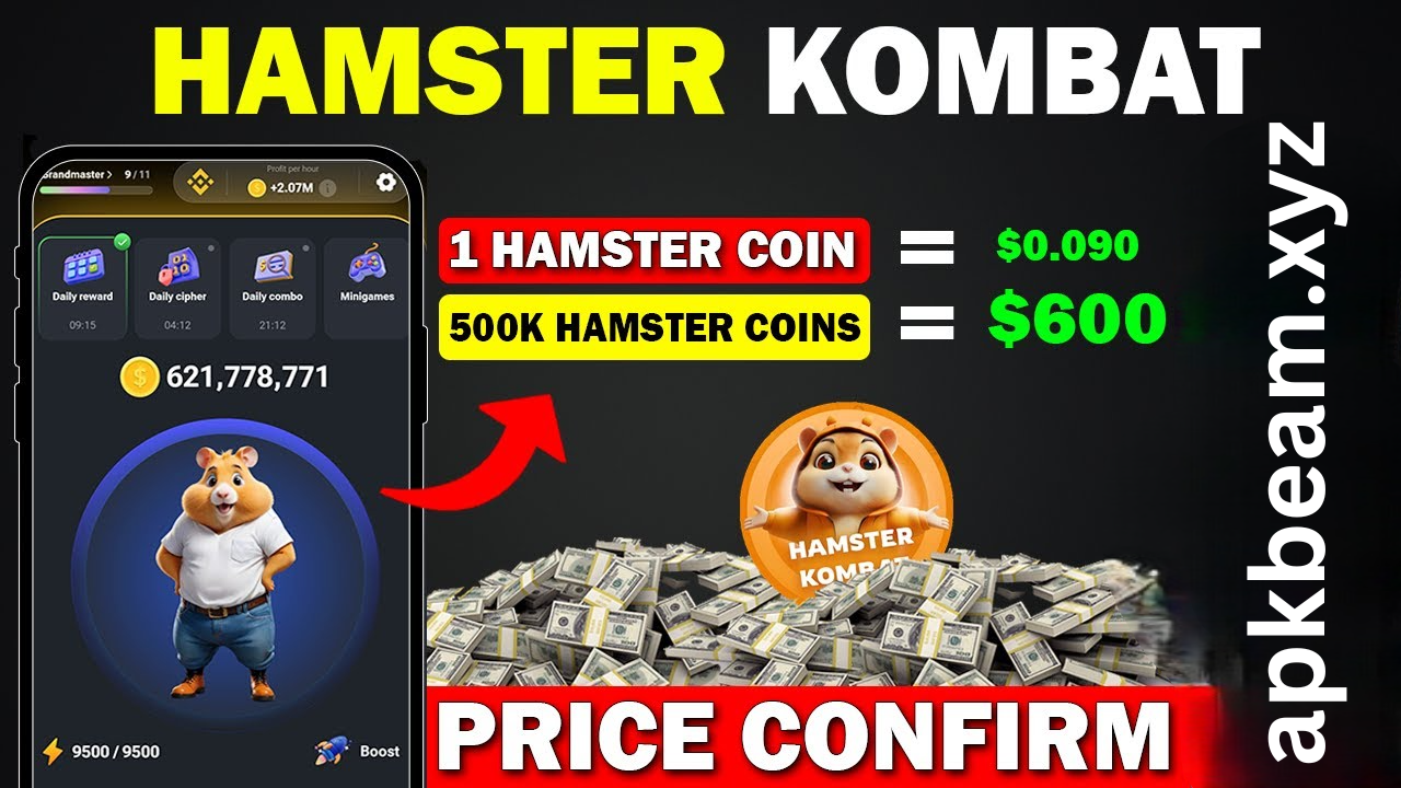 Hamster Kombat Coin Price – The withdrawal process for the Hamster Kombat and the new update for the same has been launched Today