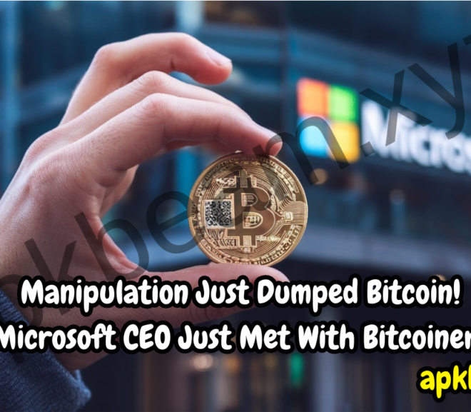 Manipulation Just Dumped Bitcoin! Microsoft CEO Just Met With Bitcoiners!